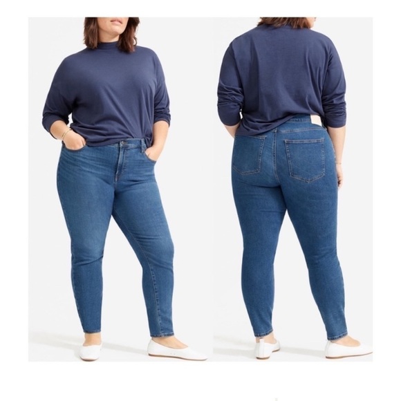 Everlane Authentic Mid-Rise Skinny Ankle Jeans - Picture 1 of 9